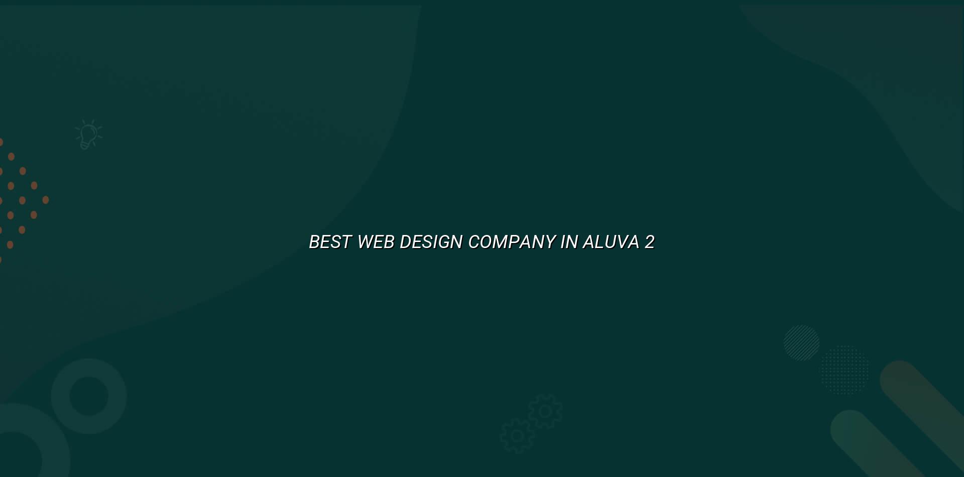 Website planning for Aluva businesses