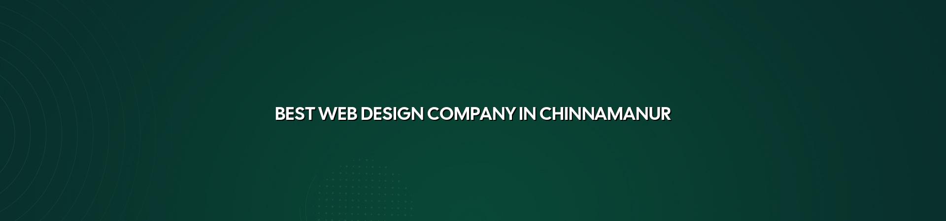 Best web design company in Chinnamanur — WebGLITS