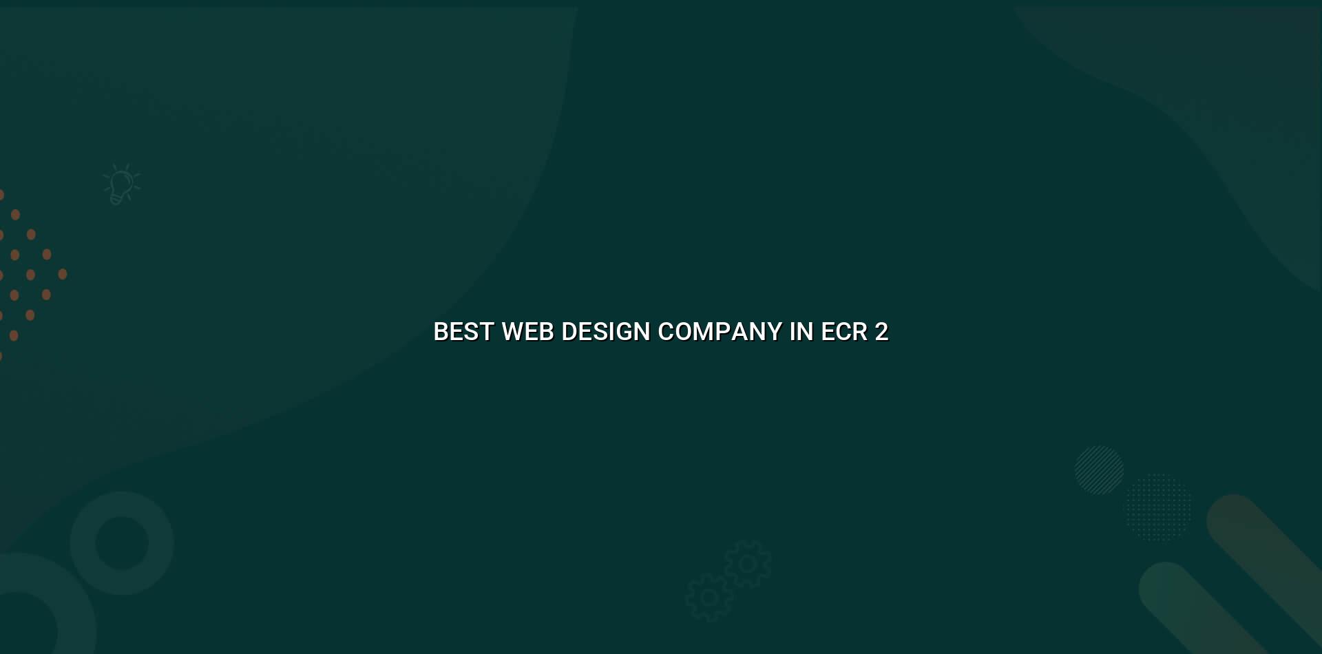 Web design process in ECR
