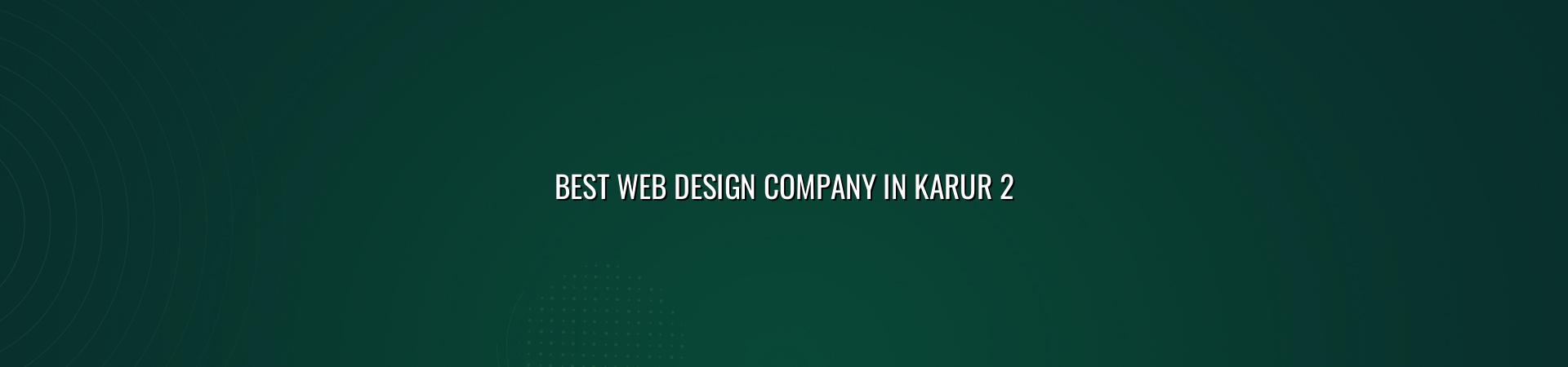 Web design checklist for Karur businesses