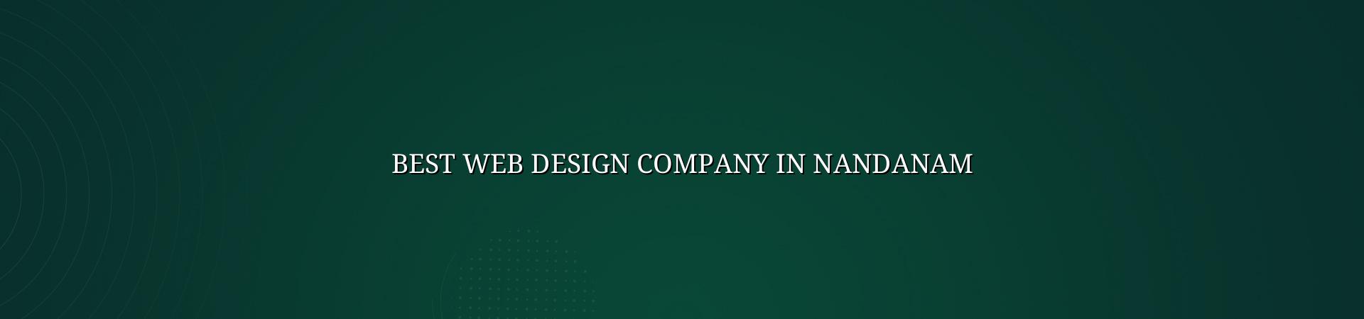 Best web design company in Nandanam — WebGLITS
