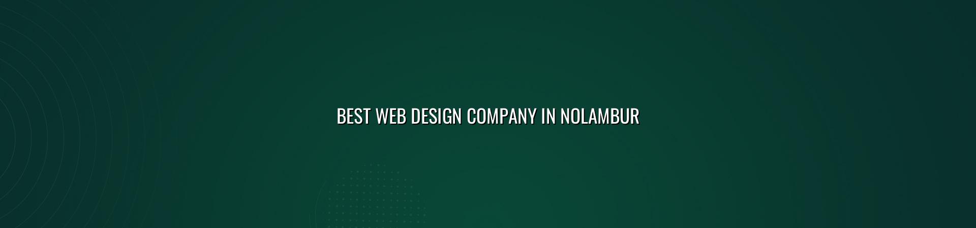 Best web design company in Nolambur — WebGLITS