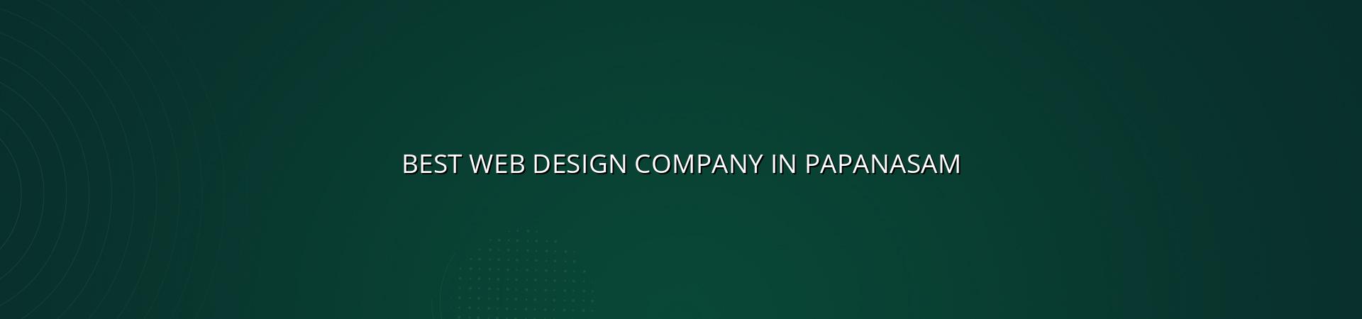 Best web design company in Papanasam — WebGLITS