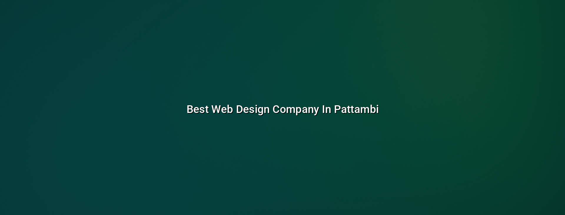 Best web design company in Pattambi in Nagercoil — WebGLITS