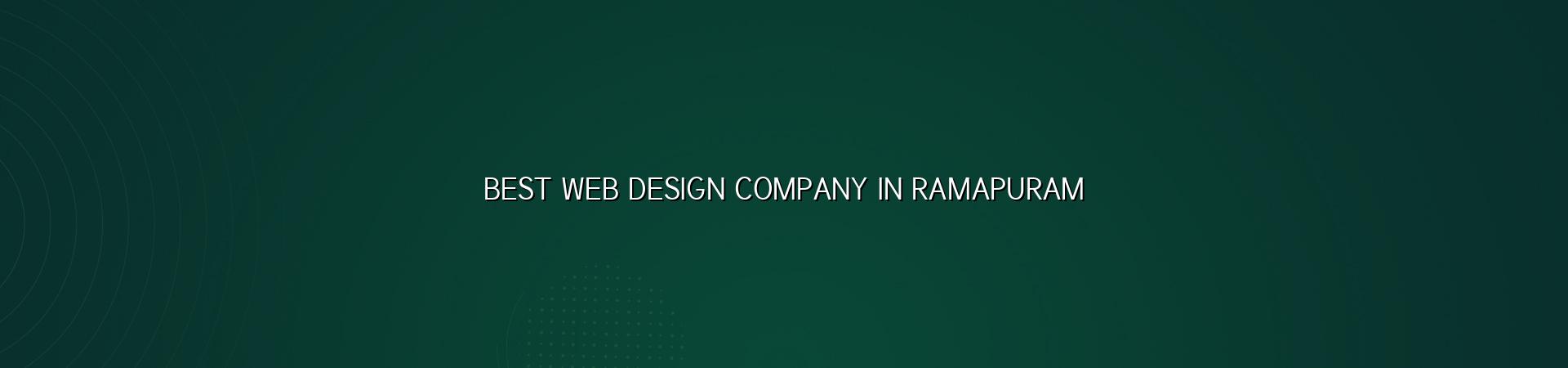Best web design company in Ramapuram — WebGLITS