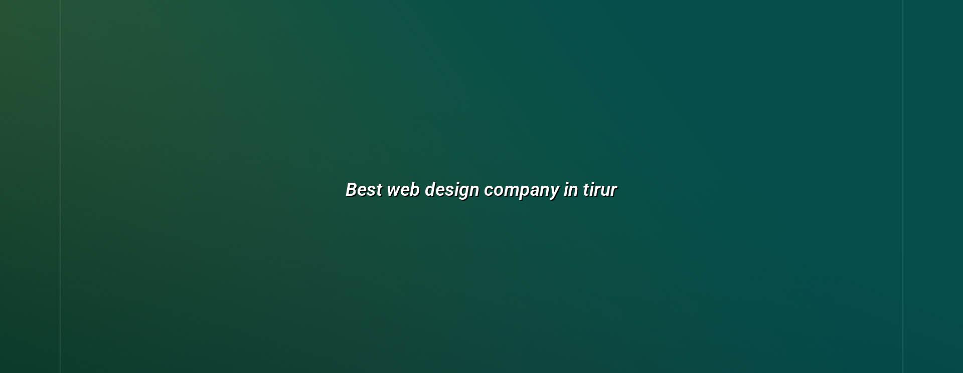 Best web design company in Tirur — WebGLITS
