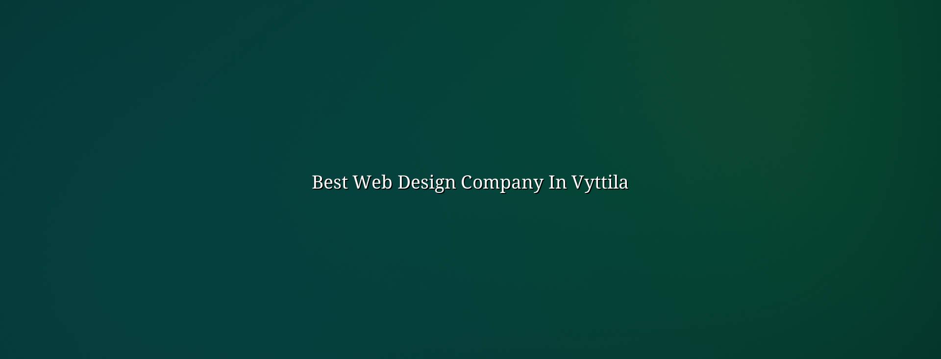 Best web design company in Vyttila — WebGLITS