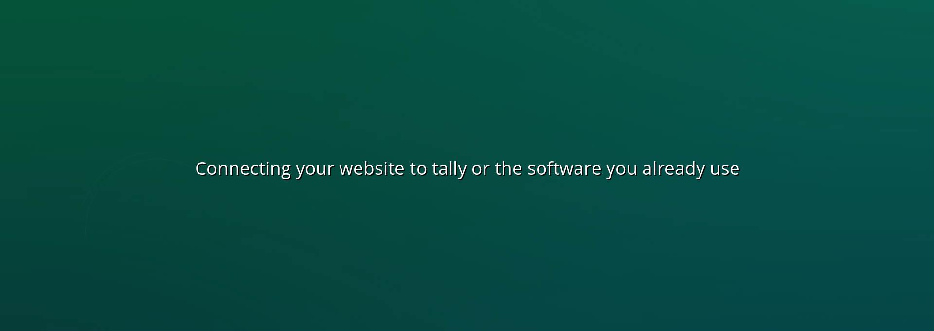 Connecting your website to Tally or the software you already use, with business system integration on a laptop screen