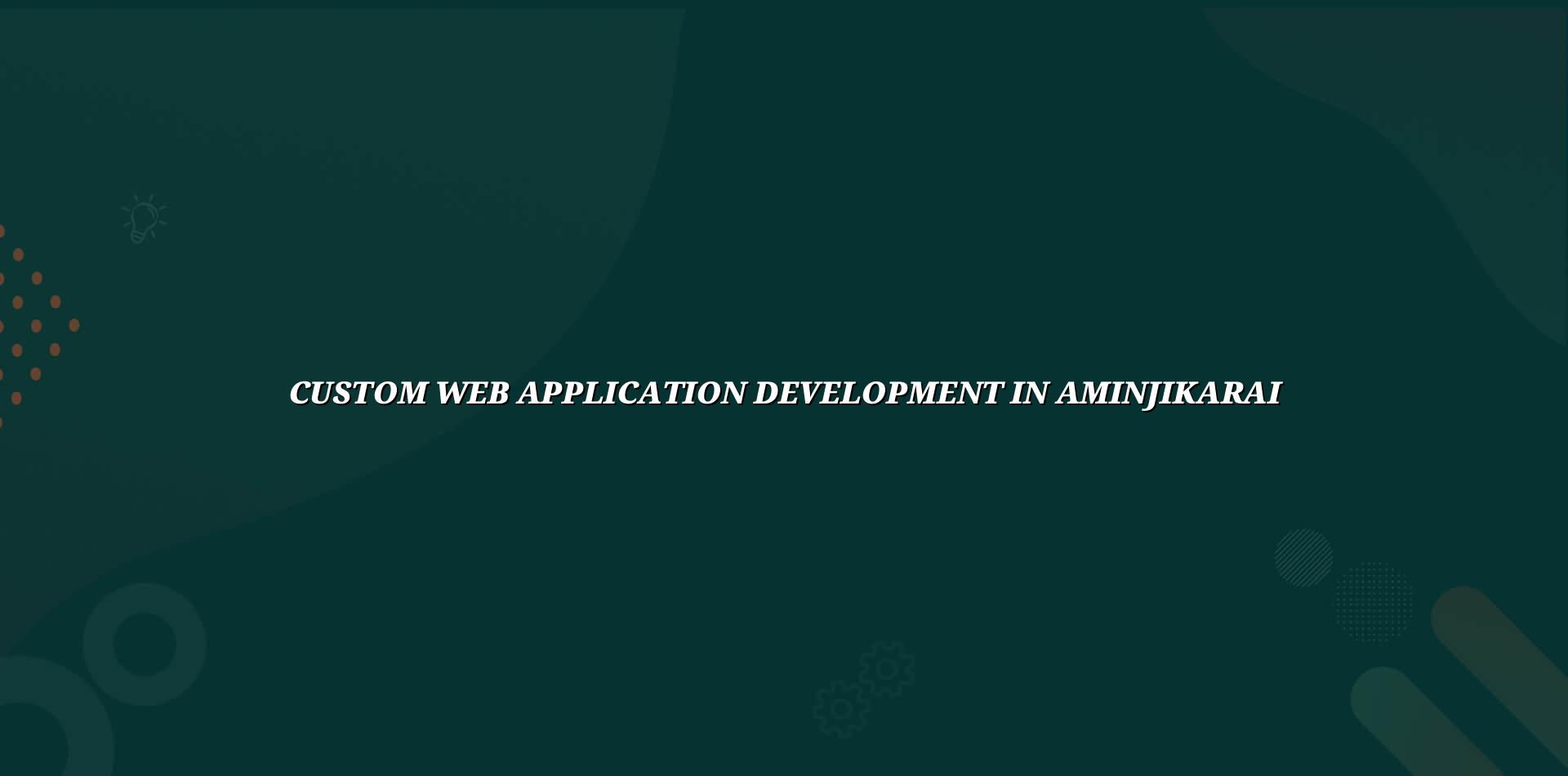 Custom web application development in Aminjikarai for business needs — WebGLITS