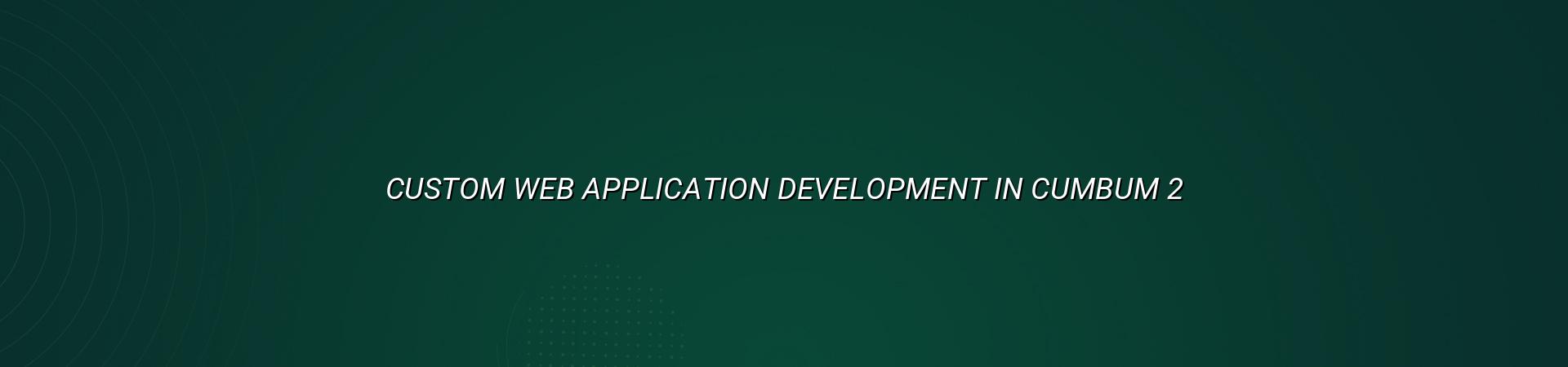 Web app planning and development for Cumbum businesses