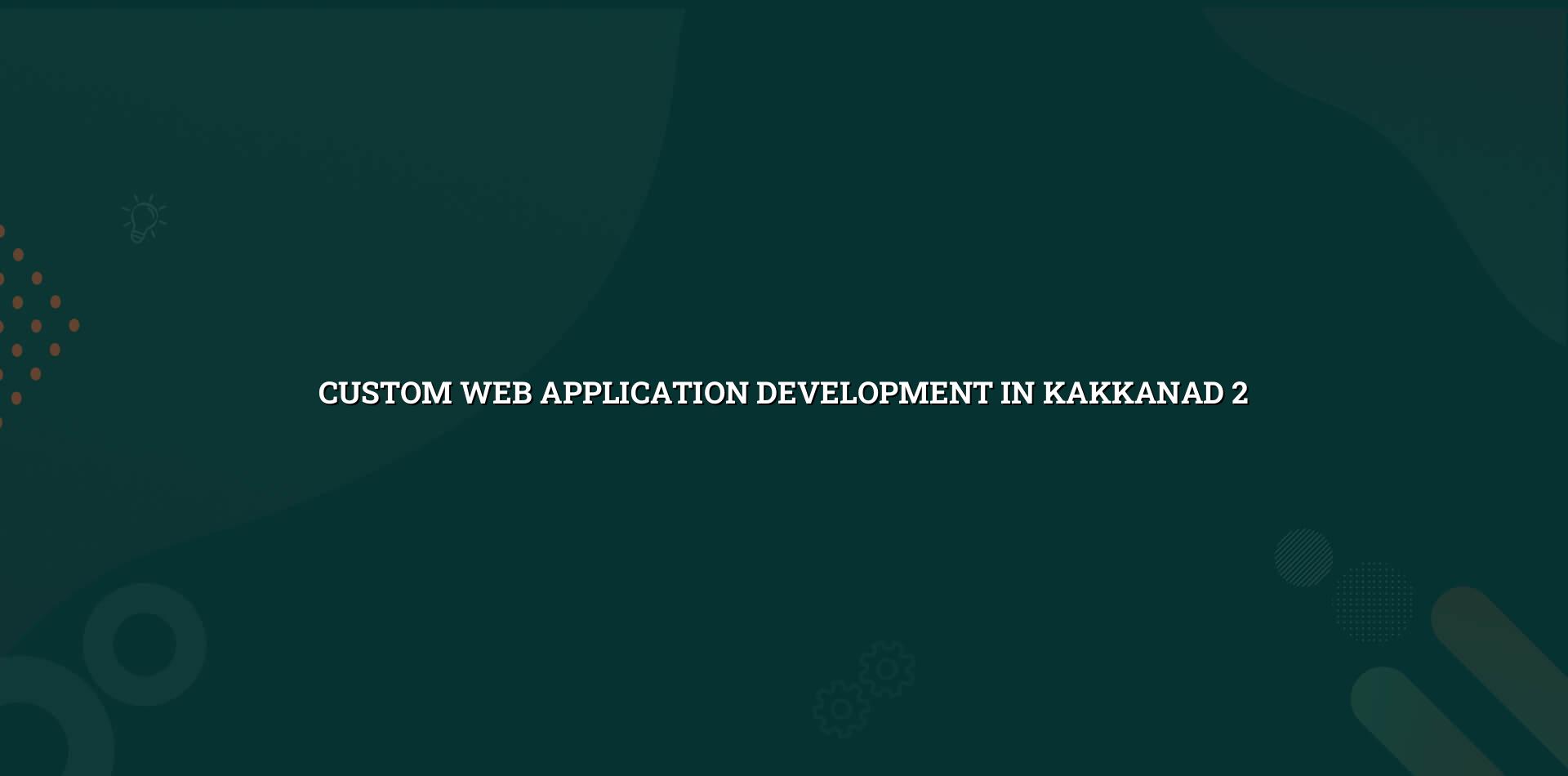 Checklist for custom web application development projects