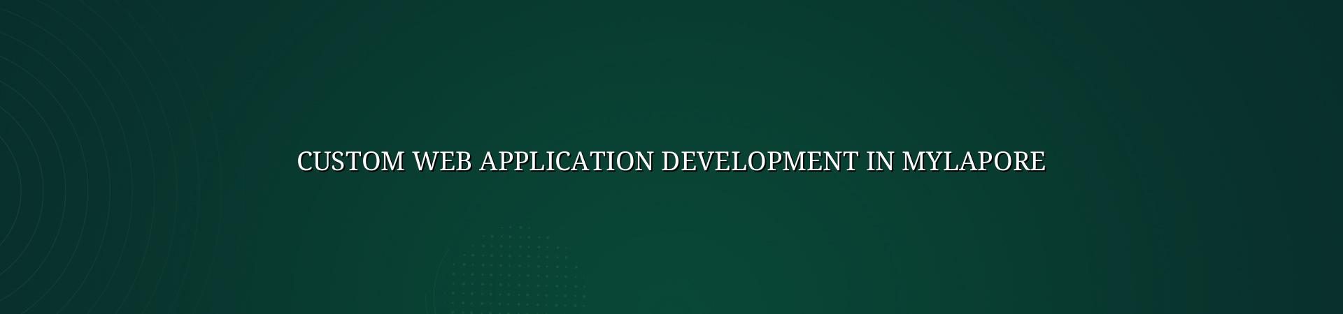 Custom web application development in Mylapore — WebGLITS