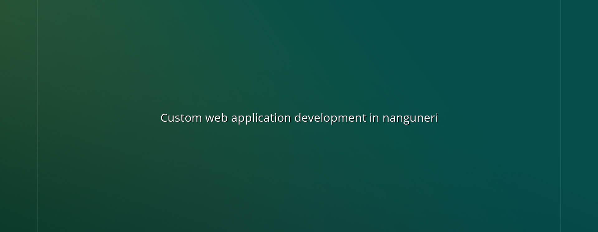 Custom web application development in Nanguneri — WebGLITS