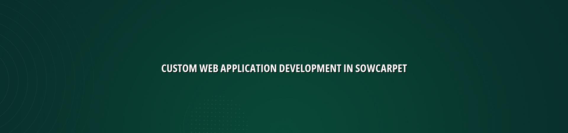 Custom web application development in Sowcarpet — WebGLITS