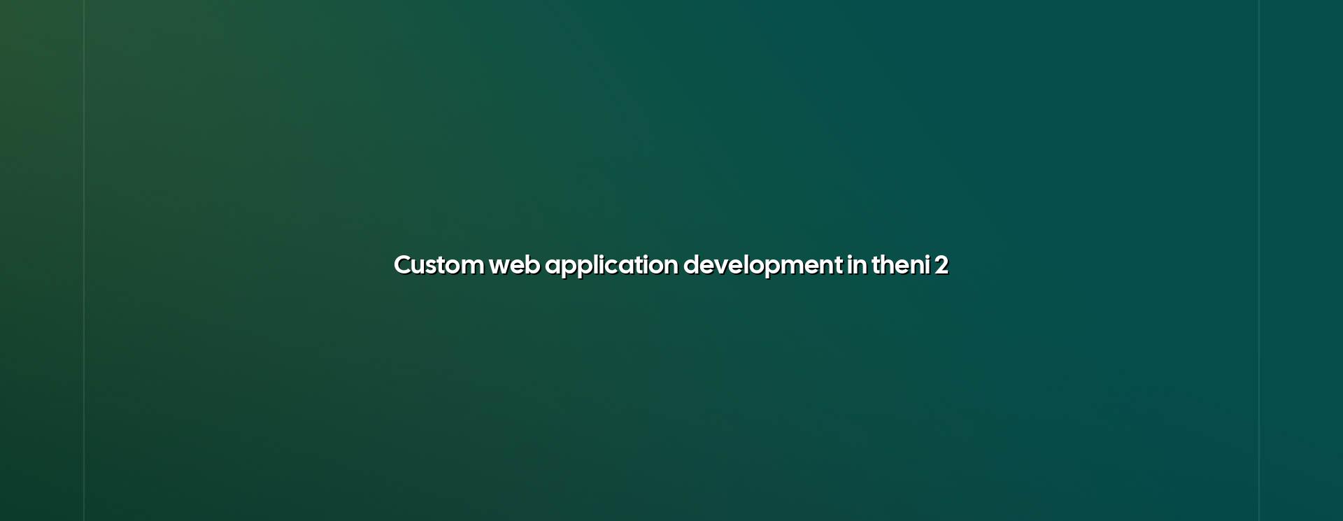 Planning custom web application development in Theni