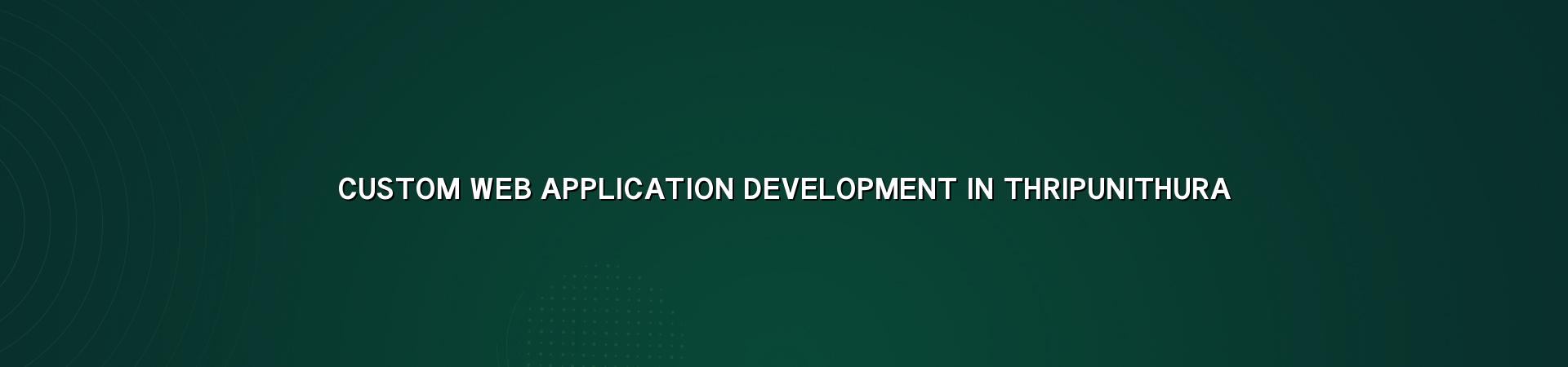 Custom web application development in Thripunithura — WebGLITS