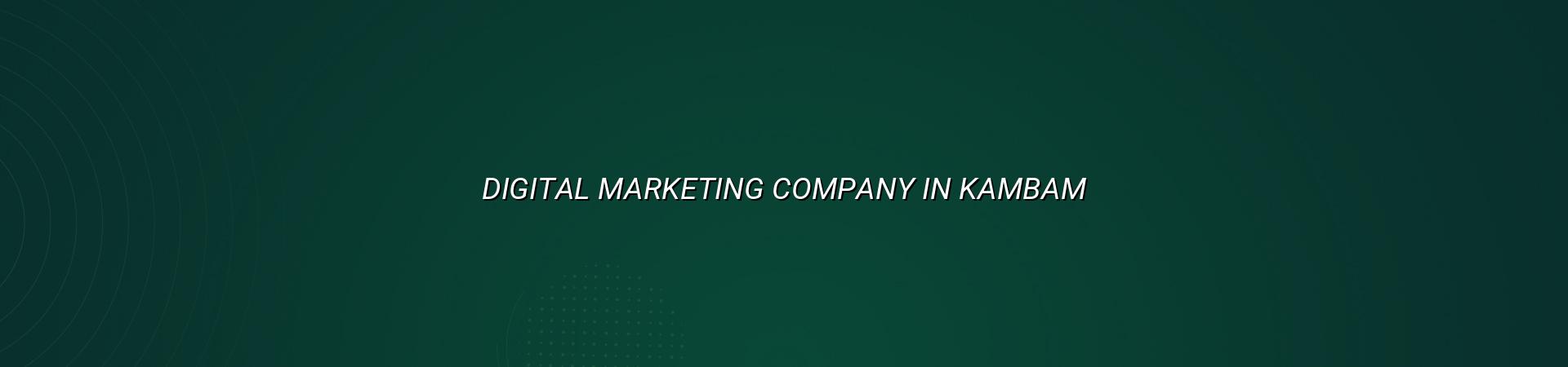 Digital marketing company in Kambam in Nagercoil — WebGLITS