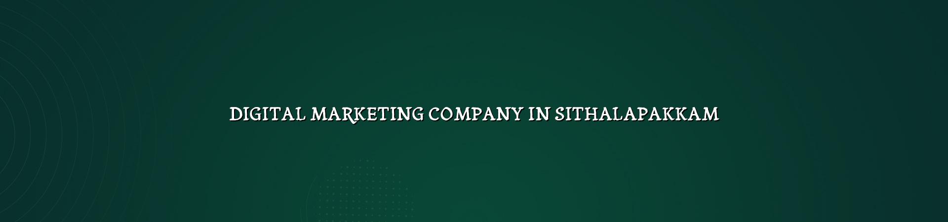 Digital Marketing Company in Sithalapakkam in Nagercoil — WebGLITS