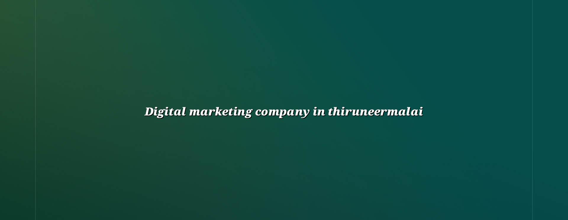 Digital marketing company in Thiruneermalai — WebGLITS