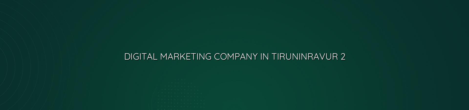 Digital marketing checklist for Tiruninravur businesses