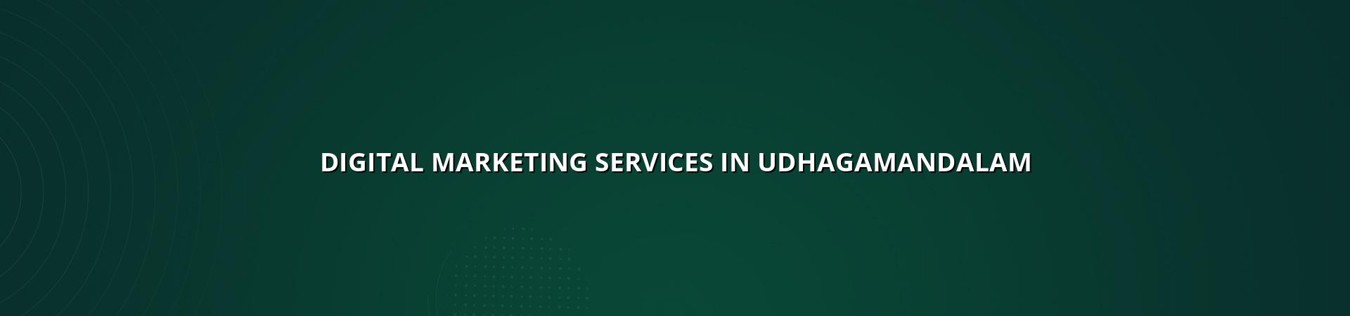 Digital marketing services in Udhagamandalam — WebGLITS