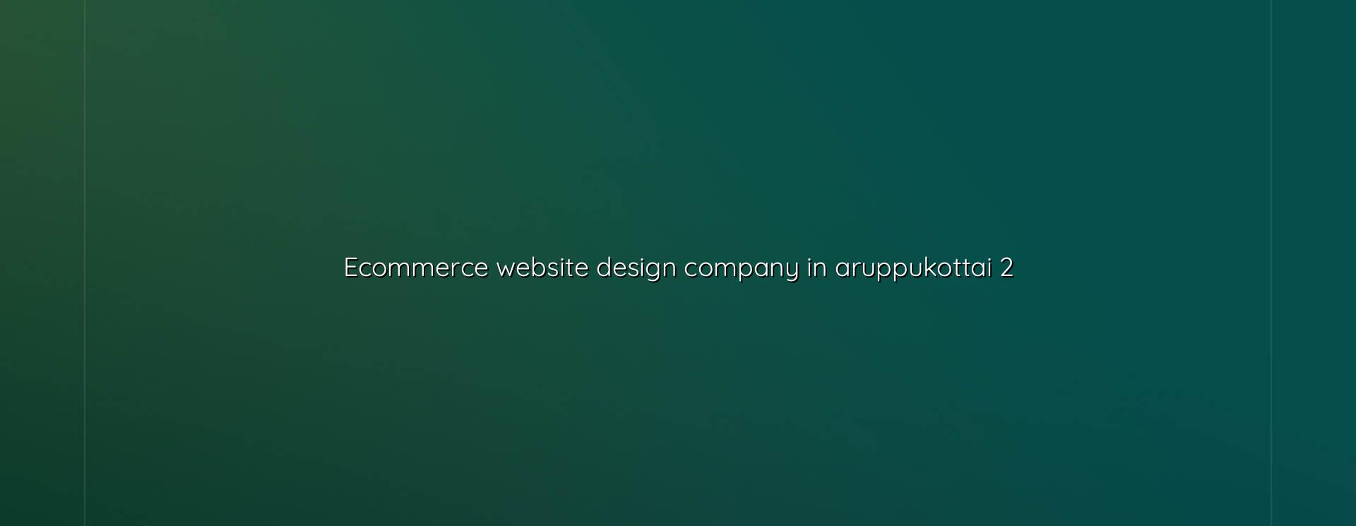 Ecommerce planning checklist for Aruppukottai businesses