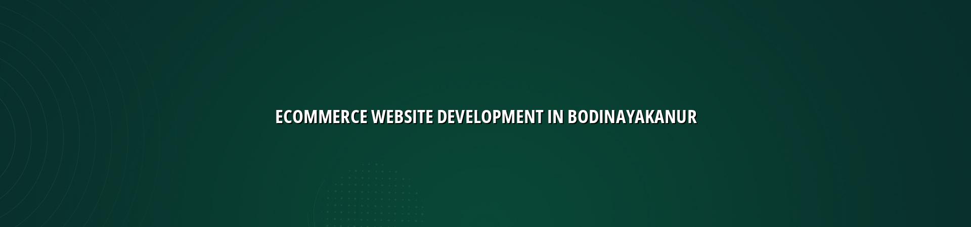 ecommerce website development in Bodinayakanur in Nagercoil — WebGLITS