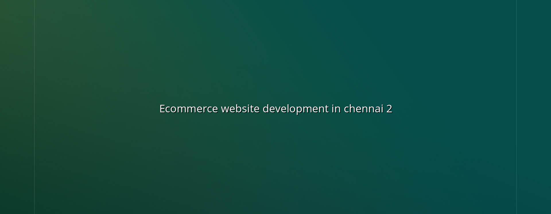Online store planning and ecommerce setup in Chennai