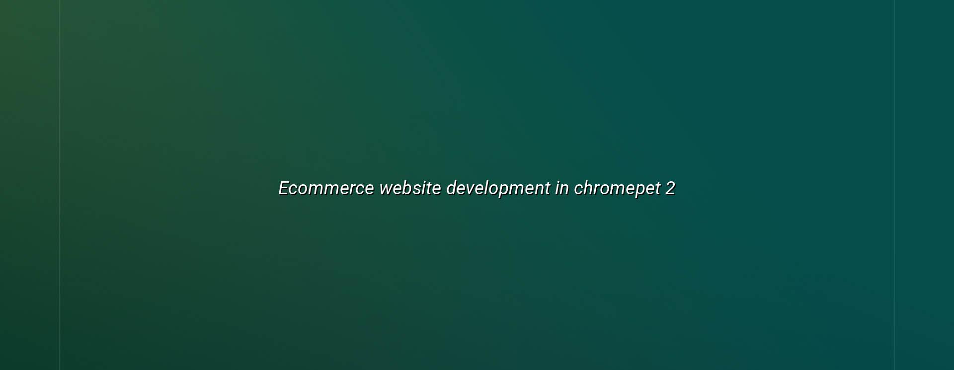 Benefits of ecommerce website development