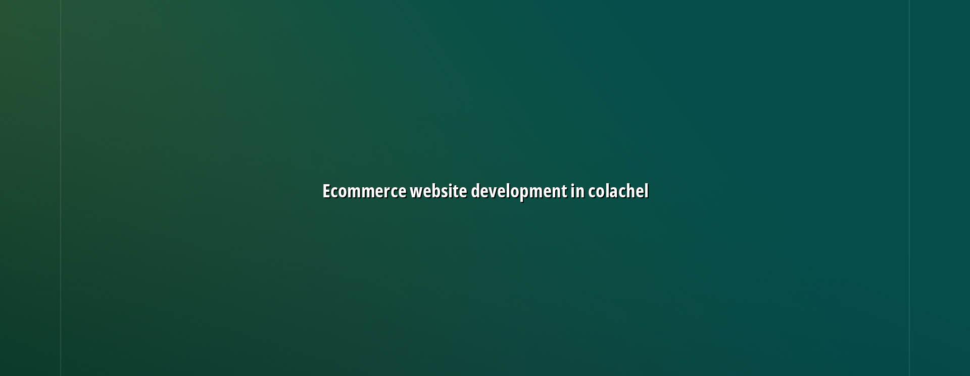 Ecommerce website development in Colachel — WebGLITS