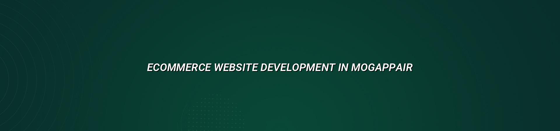 Ecommerce website development in Mogappair — WebGLITS