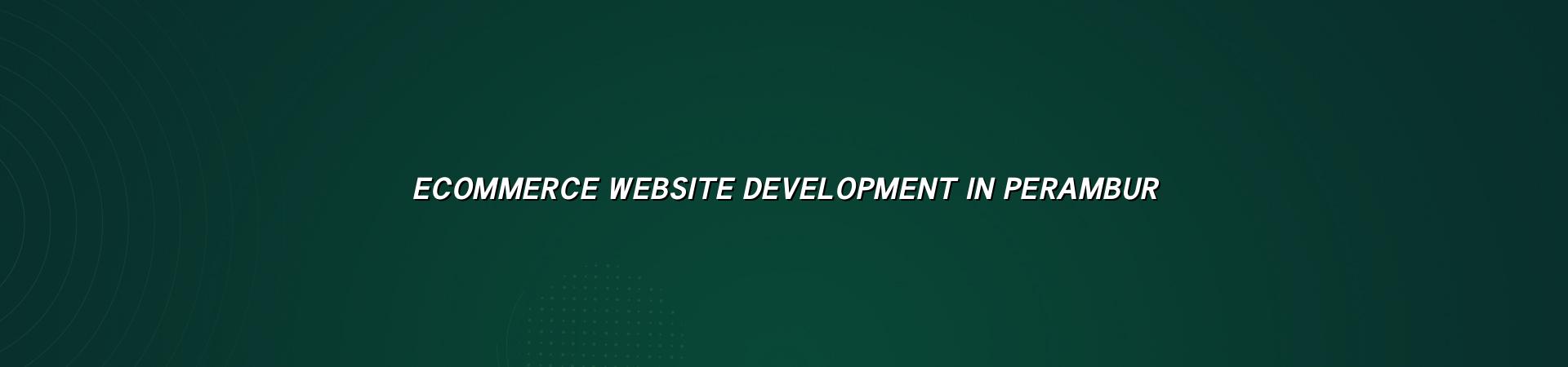 Ecommerce website development in Perambur — WebGLITS