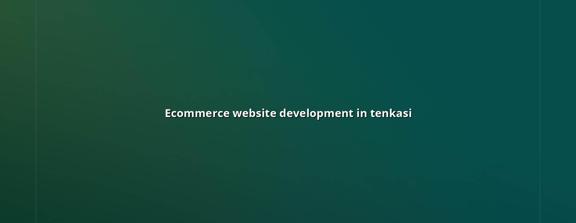 Ecommerce Website Development in Tenkasi with WebGLITS