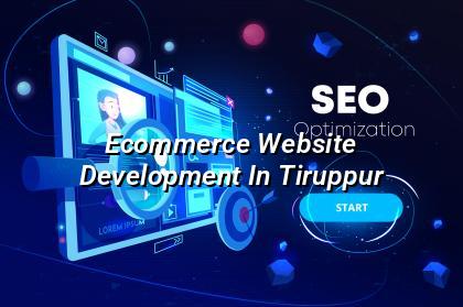 Ecommerce website development in Tiruppur — WebGLITS