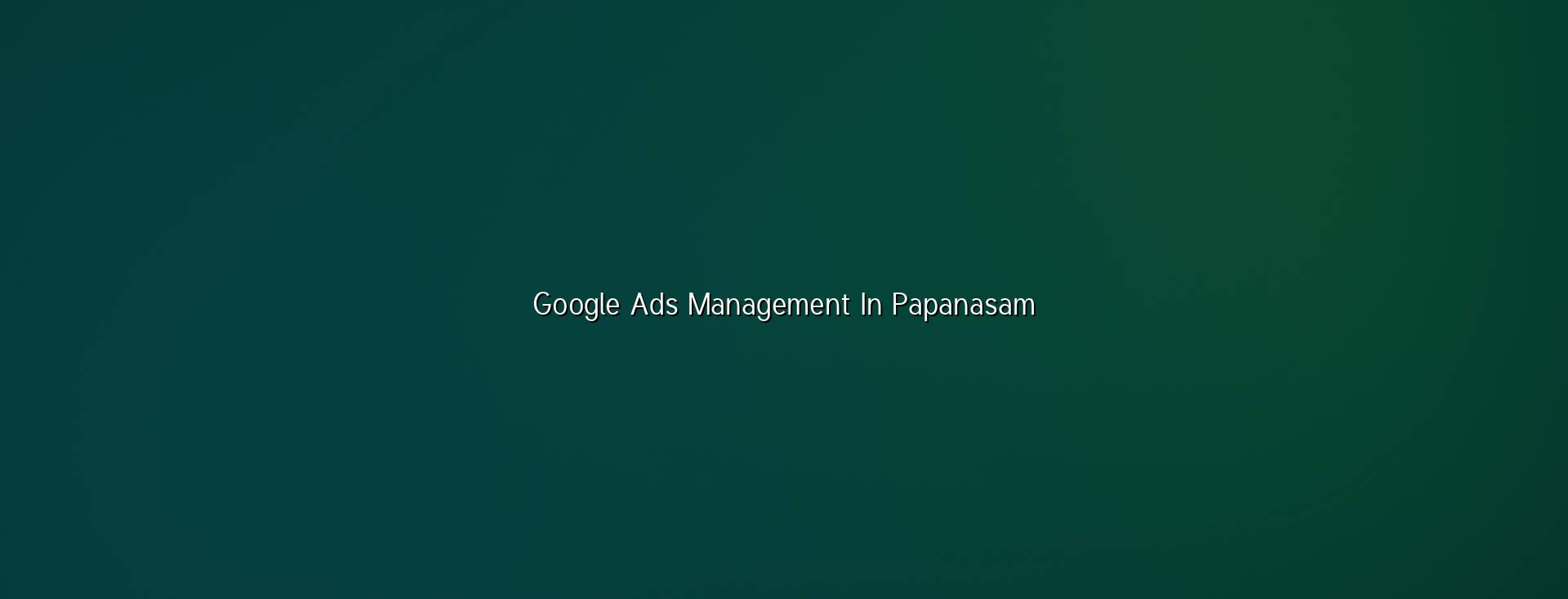 Google Ads management in Papanasam by WebGLITS
