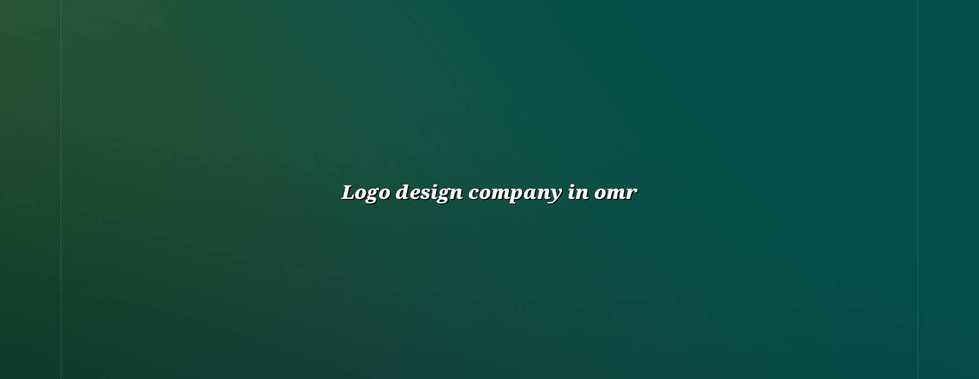 Logo Design Company in OMR — WebGLITS