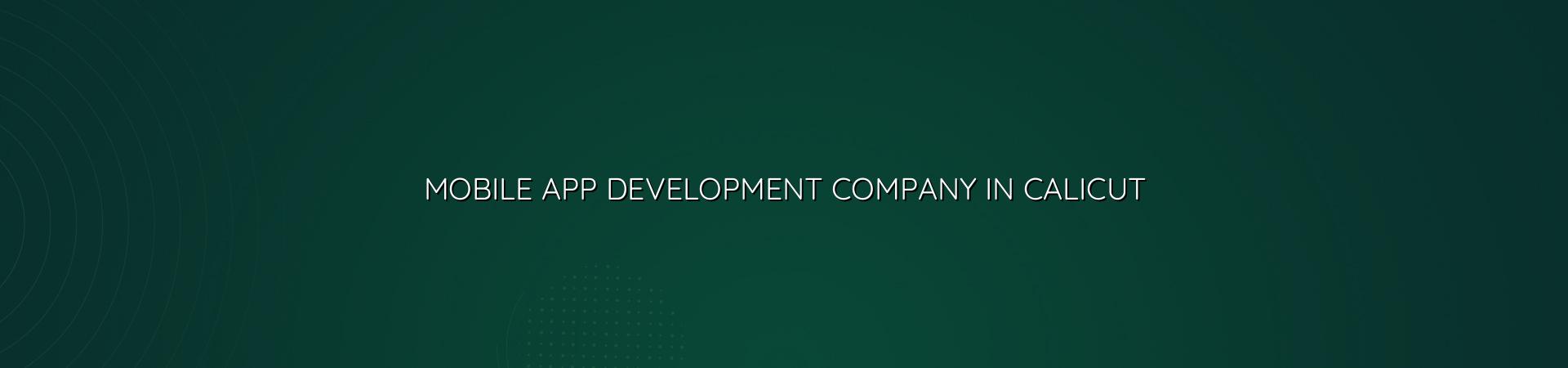 Mobile App Development Company in Calicut — WebGLITS