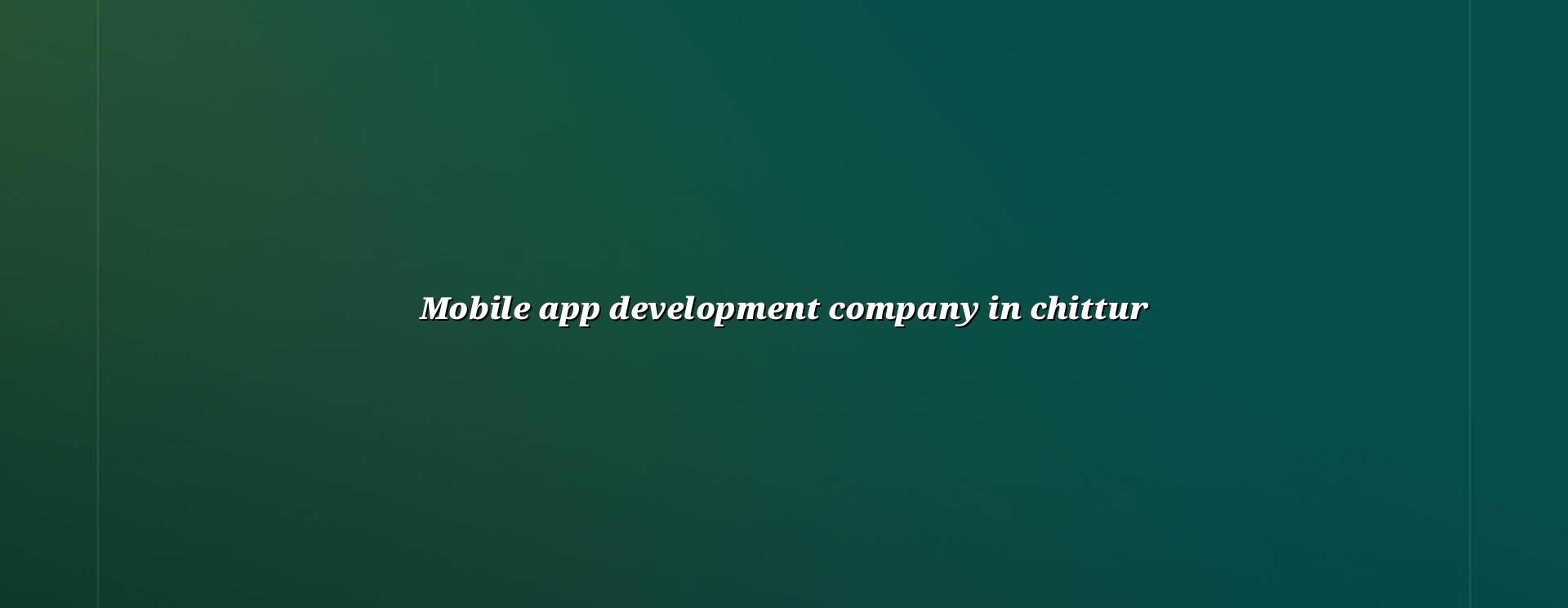 Mobile app development company in Chittur — WebGLITS