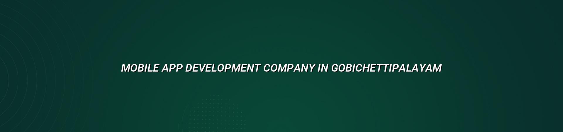 Mobile App Development Company in Gobichettipalayam — WebGLITS