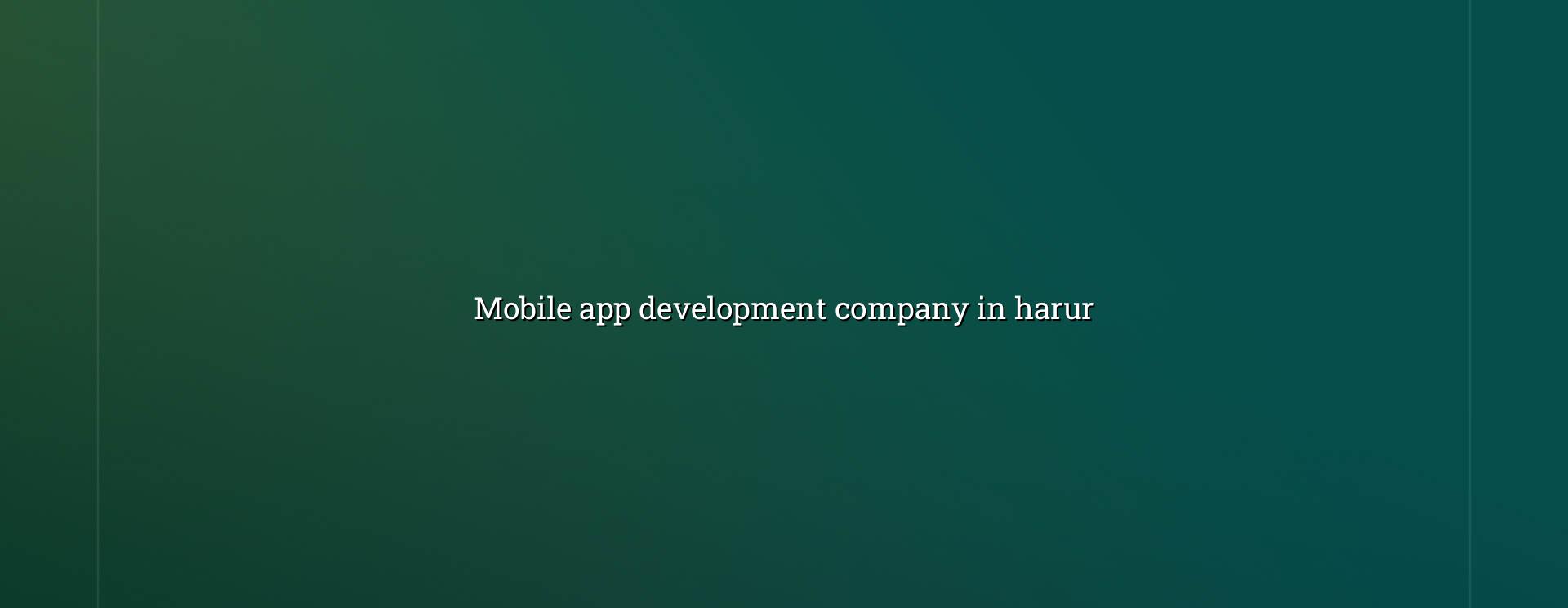 Mobile App Development Company in Harur by WebGLITS
