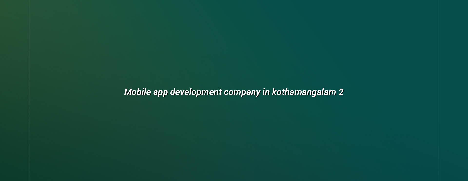 App planning and mobile UI for Kothamangalam businesses