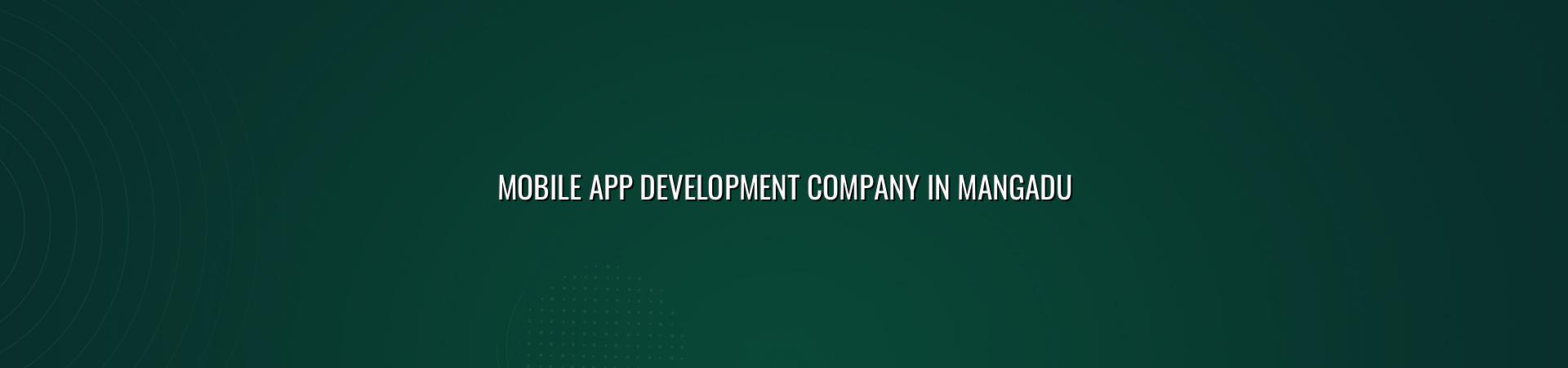 Mobile App Development Company in Mangadu — WebGLITS