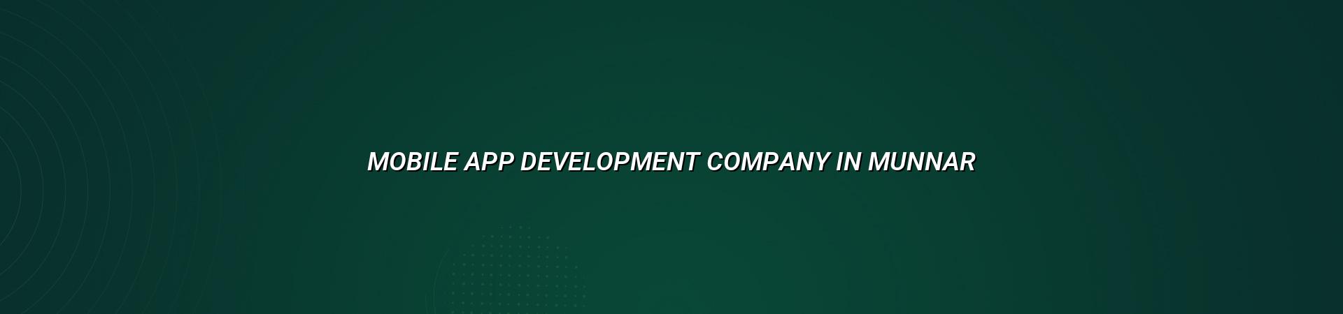 Mobile app development company in Munnar — WebGLITS