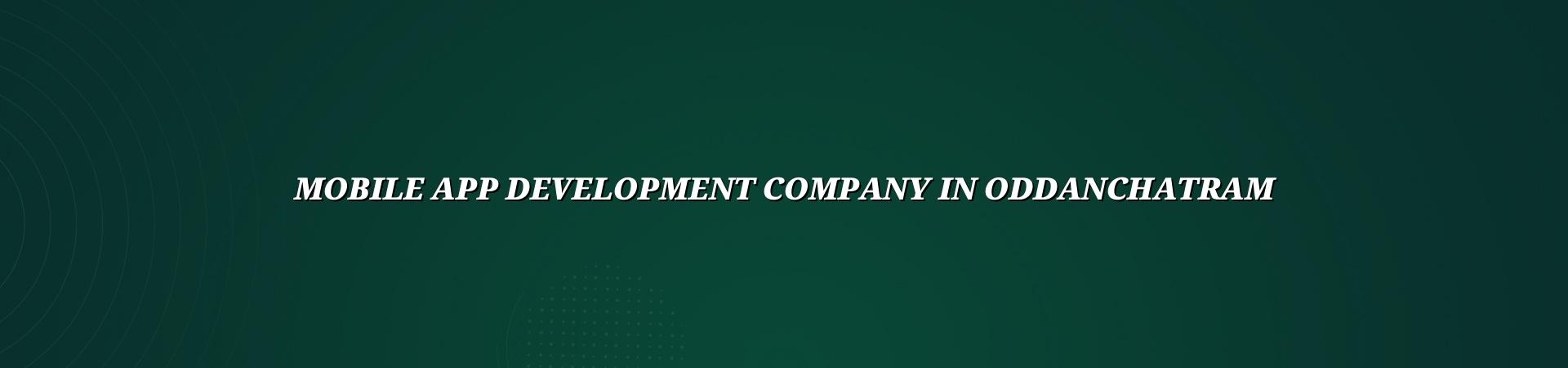 Mobile app development company in Oddanchatram — WebGLITS