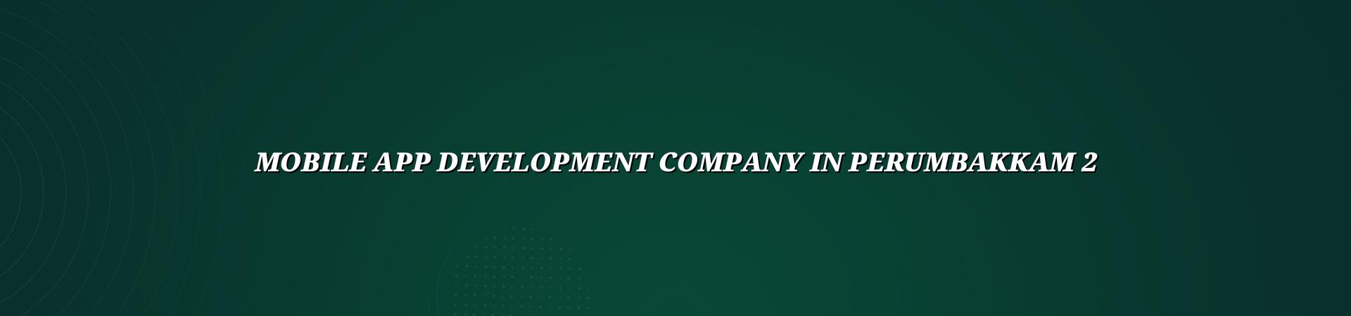 Mobile app development planning for Perumbakkam businesses