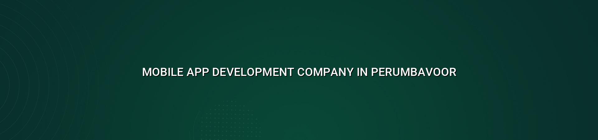 Mobile app development company in Perumbavoor — WebGLITS