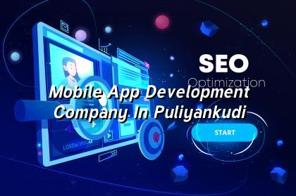 mobile app development company in Puliyankudi in Nagercoil — WebGLITS