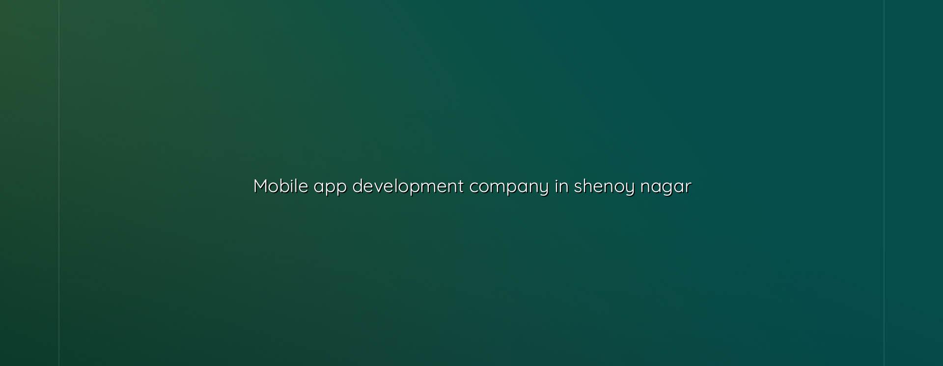 Mobile app development company in Shenoy Nagar — WebGLITS