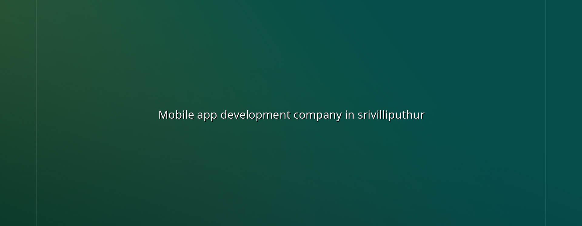 Mobile app development company in Srivilliputhur — WebGLITS