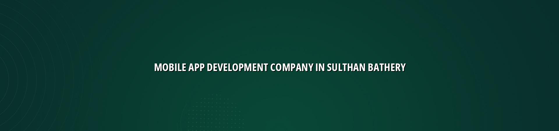 Mobile app development company in Sulthan Bathery — WebGLITS
